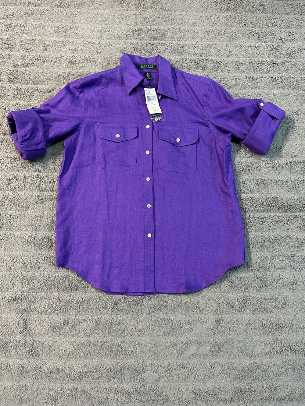 Ralph Lauren Purple Button-Down Casual Shirt